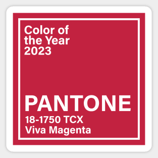 Pantone 18-1750 TCX Viva Magenta , color of the year 2023 Sticker